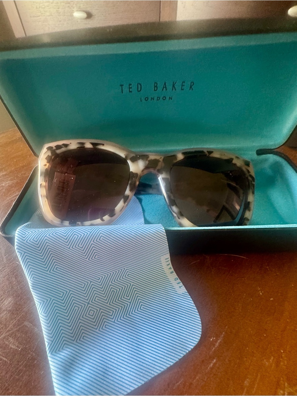 Ted Baker Women’s Tortoiseshell Frame Sunglasses with Dark Gradient Lenses